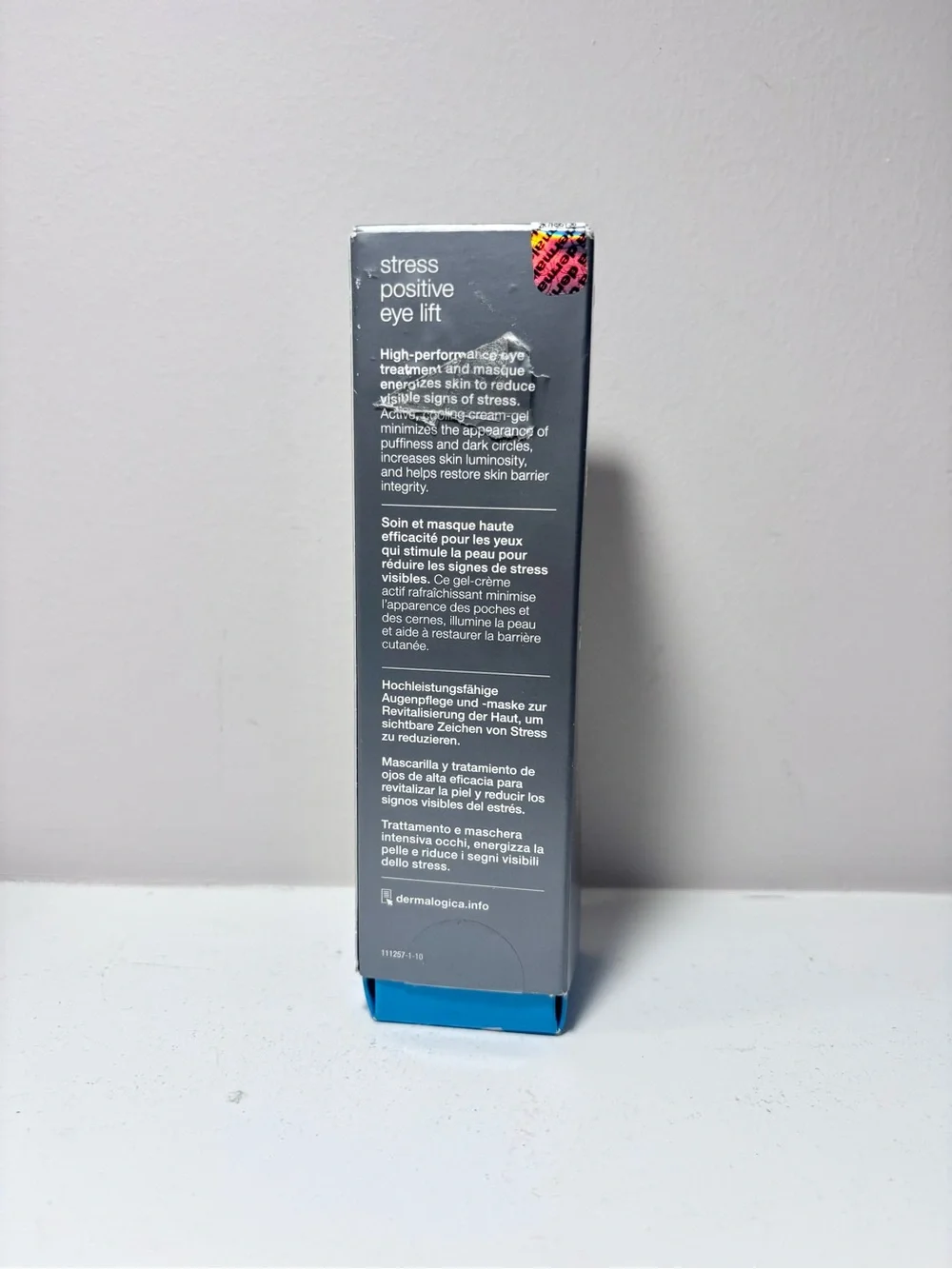 Dermalogica Stress Positive Eye Lift New Sealed Energizing Eye Mask